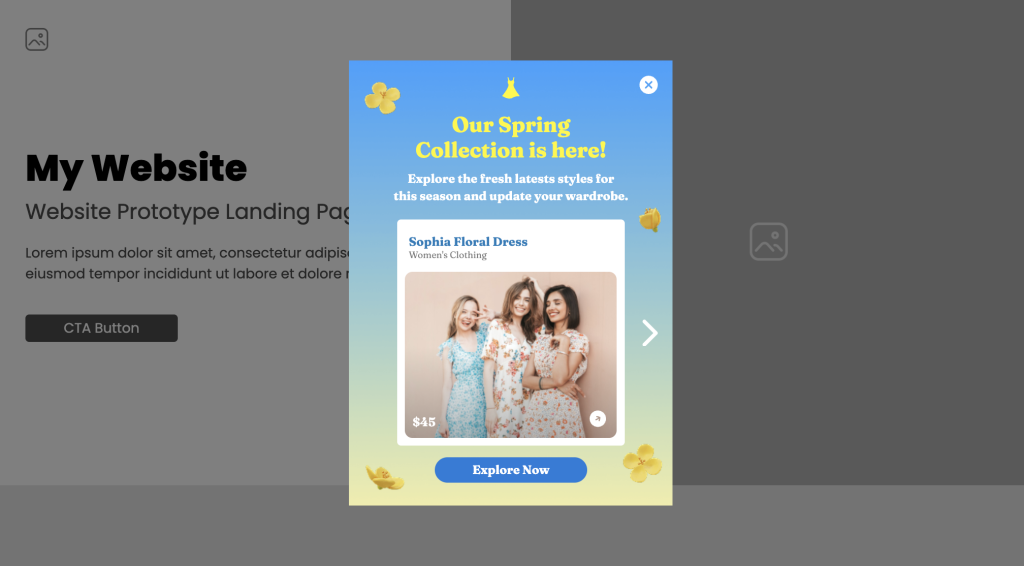 Spring Collection Interactive Popup

